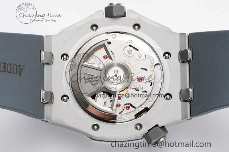 Royal Oak Offshore Diver 15720 SS APF 1:1 Best Edition Gray Dial on Gray Rubber Strap A4308
