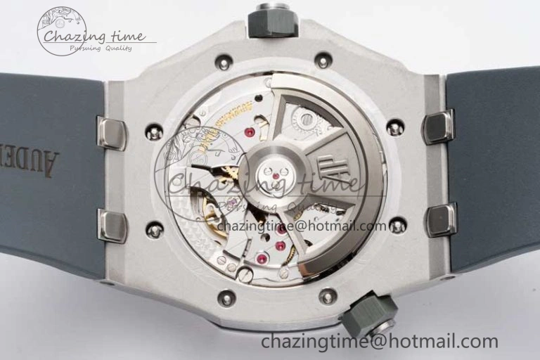 Royal Oak Offshore Diver 15720 SS APF 1:1 Best Edition Gray Dial on Gray Rubber Strap A4308
