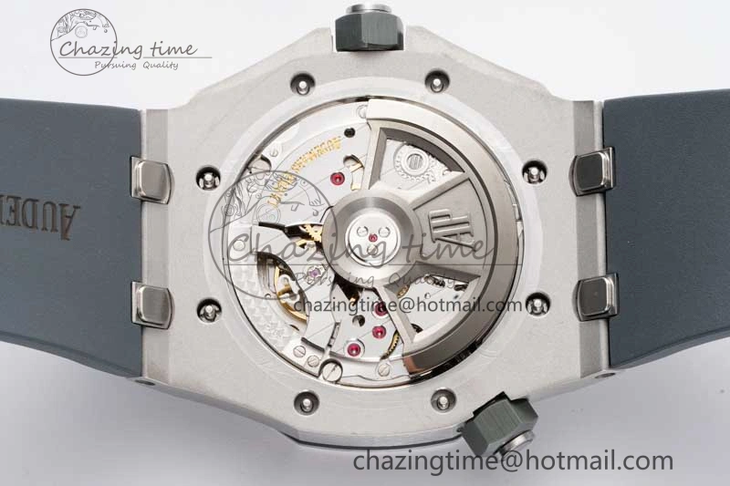 Royal Oak Offshore Diver 15720 SS APF 1:1 Best Edition Gray Dial on Gray Rubber Strap A4308