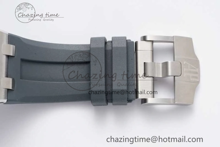 Royal Oak Offshore Diver 15720 SS APF 1:1 Best Edition Gray Dial on Gray Rubber Strap A4308