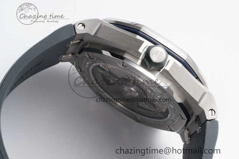 Royal Oak Offshore Diver 15720 SS APF 1:1 Best Edition Gray Dial on Gray Rubber Strap A4308