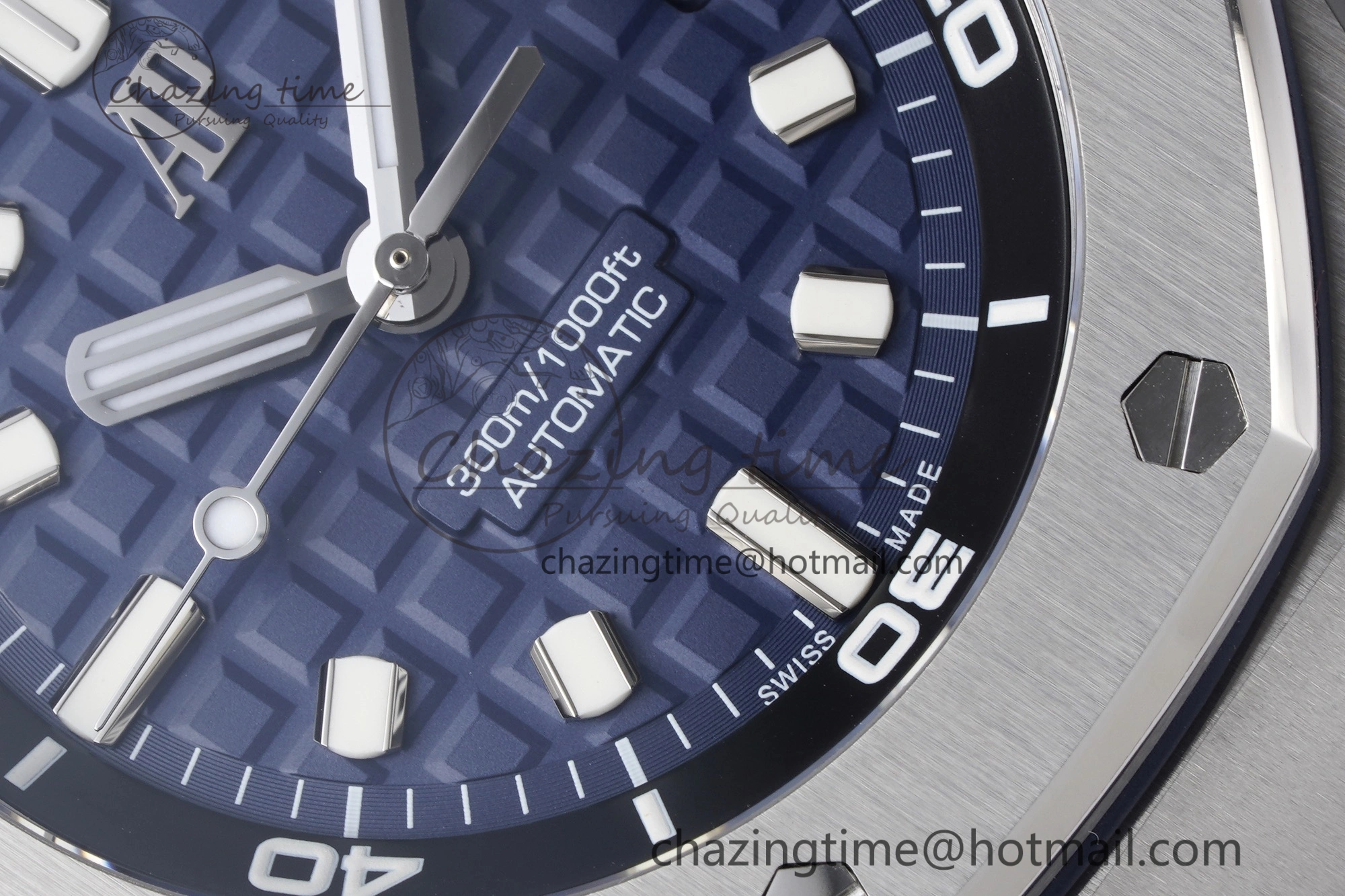 Royal Oak Offshore Diver 15720 SS ZF 1:1 Best Edition Blue Dial on Blue Rubber Strap A4308