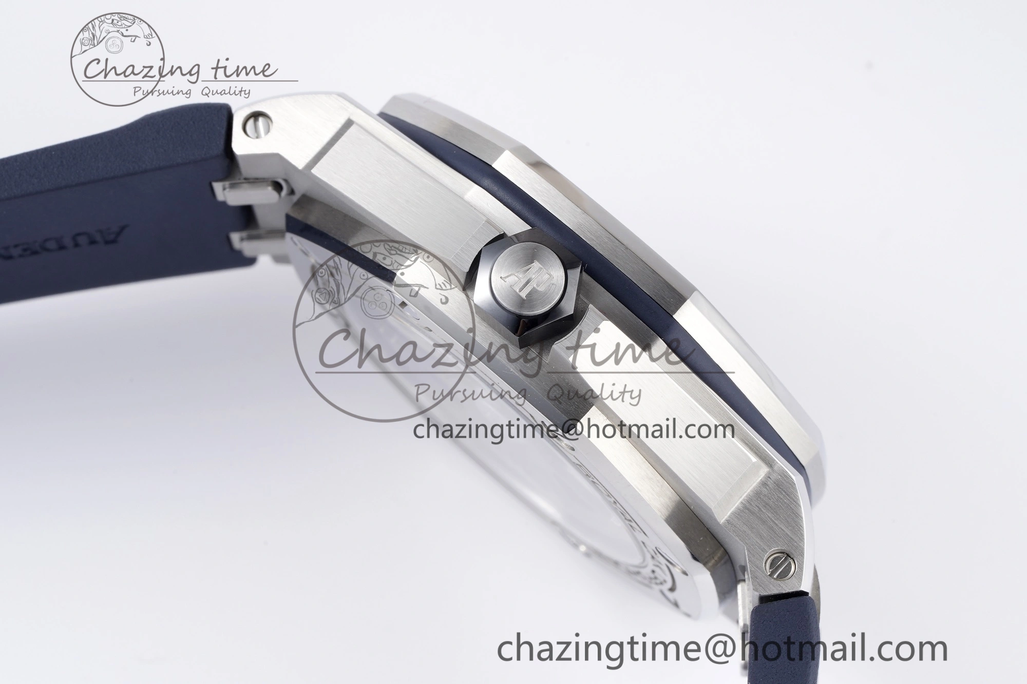 Royal Oak Offshore Diver 15720 SS ZF 1:1 Best Edition Blue Dial on Blue Rubber Strap A4308