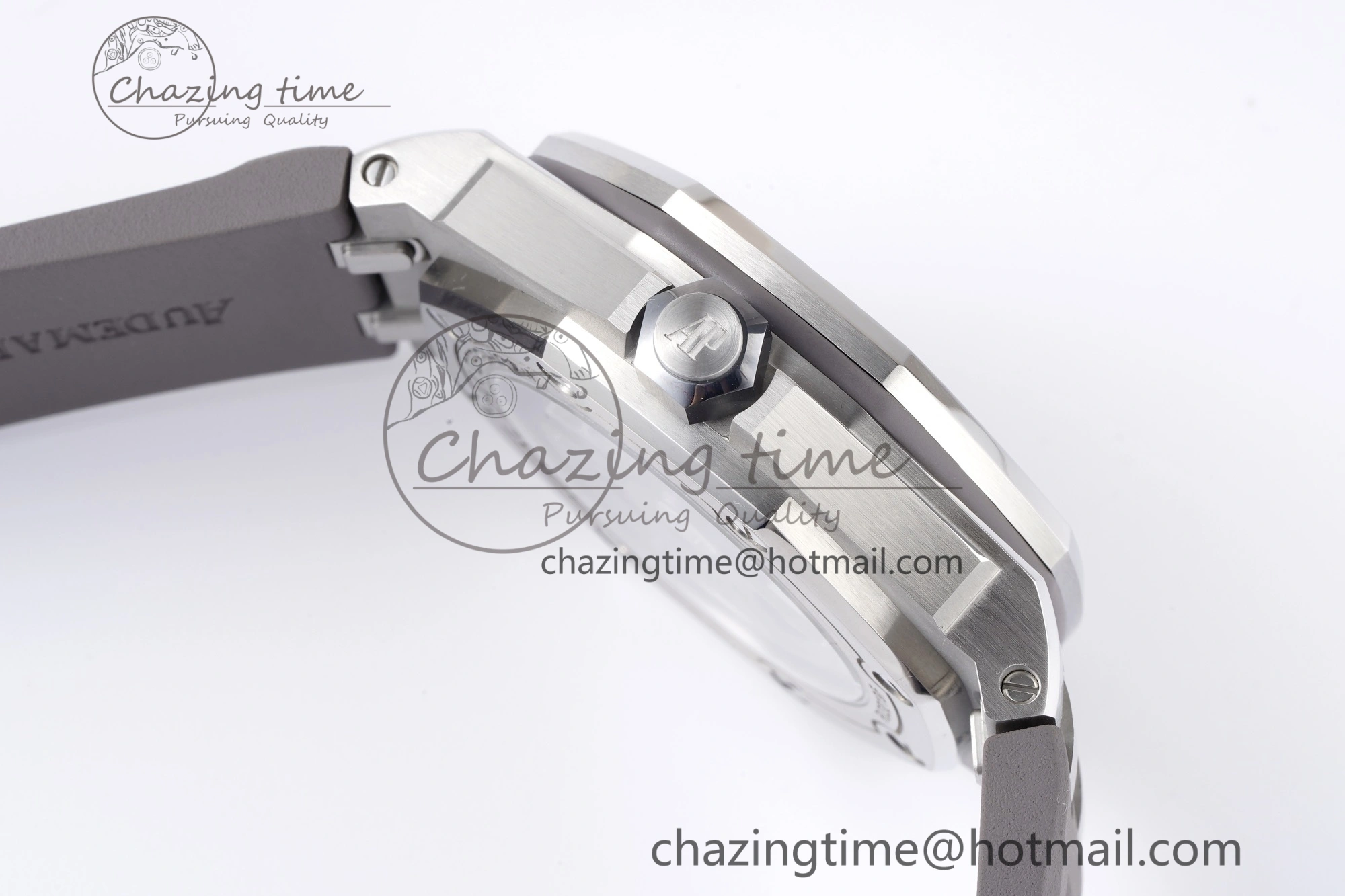 Royal Oak Offshore Diver 15720 SS ZF 1:1 Best Edition Gray Dial on Gray Rubber Strap A4308