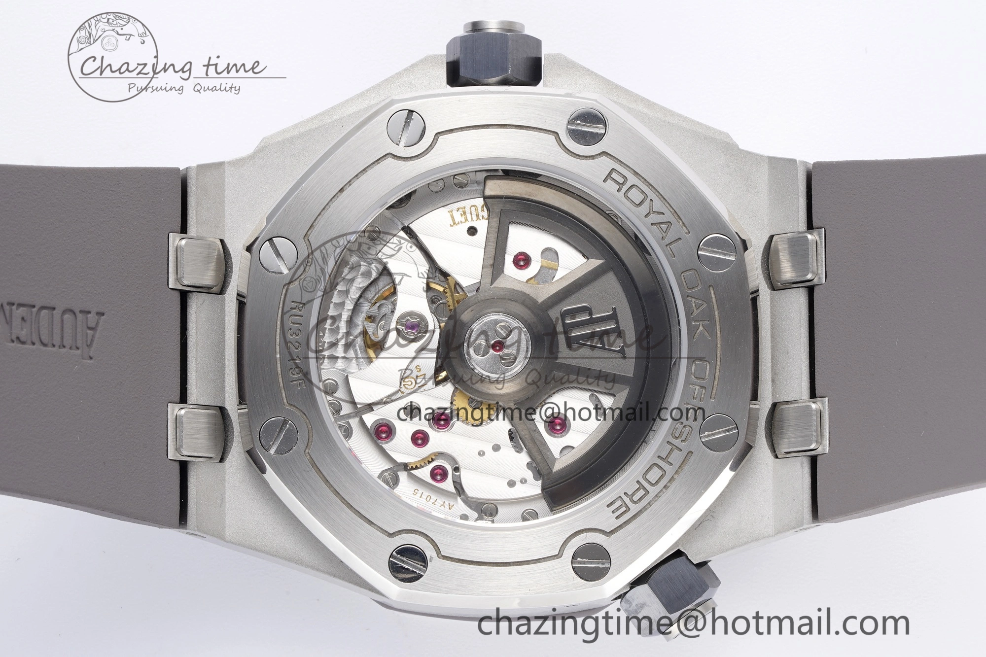 Royal Oak Offshore Diver 15720 SS ZF 1:1 Best Edition Gray Dial on Gray Rubber Strap A4308