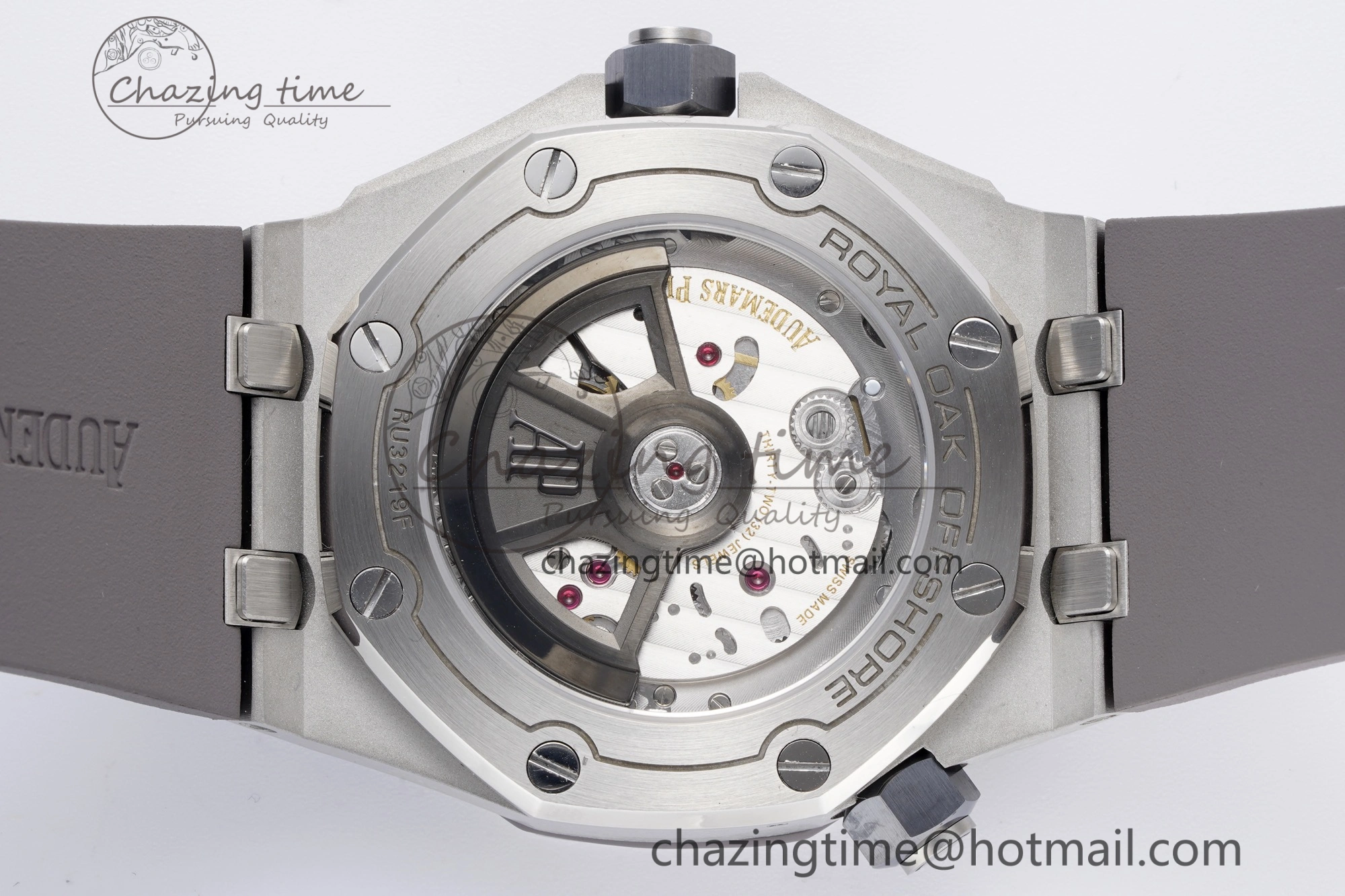 Royal Oak Offshore Diver 15720 SS ZF 1:1 Best Edition Gray Dial on Gray Rubber Strap A4308