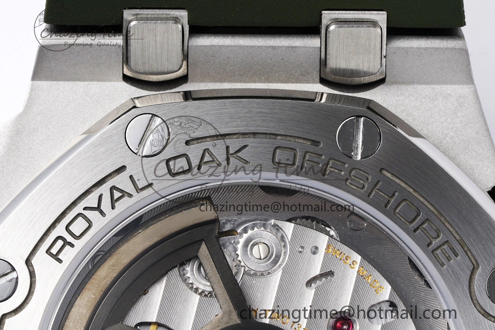 Royal Oak Offshore Diver 15720 SS ZF 1:1 Best Edition Green Dial on Green Rubber Strap A4308