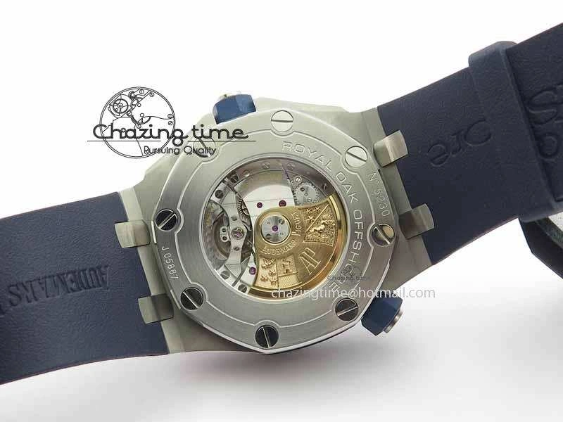 Royal Oak Offshore Diver 2017 Blue 15710 JF 1:1 Best Edition On XS Rubber Strap A3120 (Free Rubber Strap)