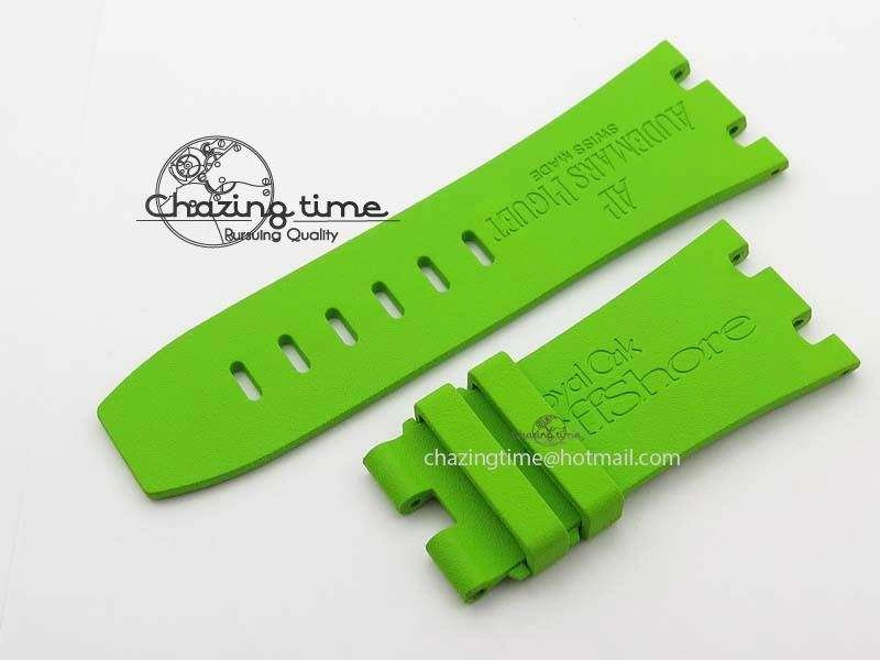 Royal Oak Offshore Diver 2017 Green 15710 JF 1:1 Best Edition On Blue Rubber Strap A3120 (Free XS Rubber Strap)