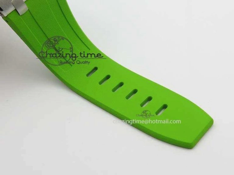 Royal Oak Offshore Diver 2017 Green 15710 JF 1:1 Best Edition On XS Rubber Strap A3120 (Free Rubber Strap)