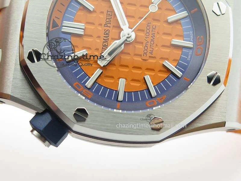 Royal Oak Offshore Diver 2017 Orange 15710 JF 1:1 Best Edition On XS Strap A3120