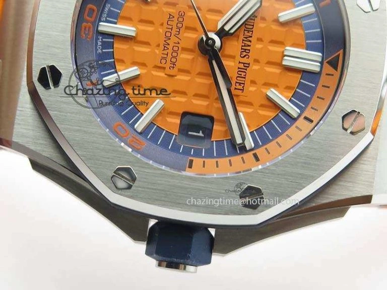 Royal Oak Offshore Diver 2017 Orange 15710 JF 1:1 Best Edition On XS Strap A3120