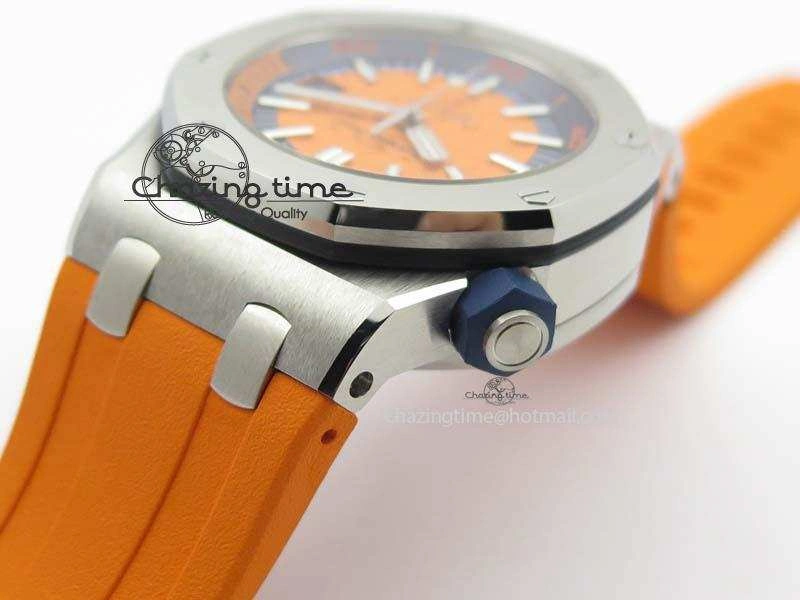 Royal Oak Offshore Diver 2017 Orange 15710 JF 1:1 Best Edition On XS Strap A3120