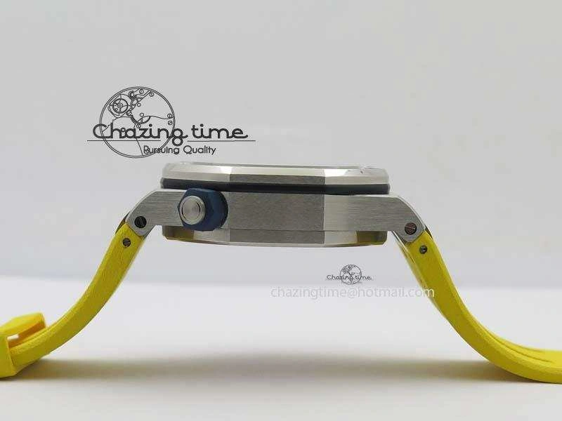Royal Oak Offshore Diver 2017 Yellow 15710 JF 1:1 Best Edition On XS Rubber Strap A3120 (Free Rubber Strap)