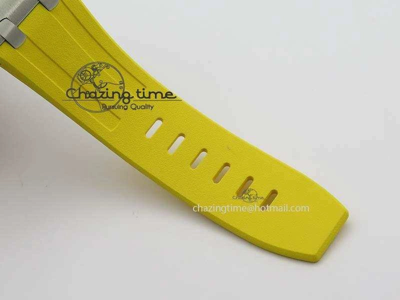 Royal Oak Offshore Diver 2017 Yellow 15710 JF 1:1 Best Edition On XS Rubber Strap A3120 (Free Rubber Strap)