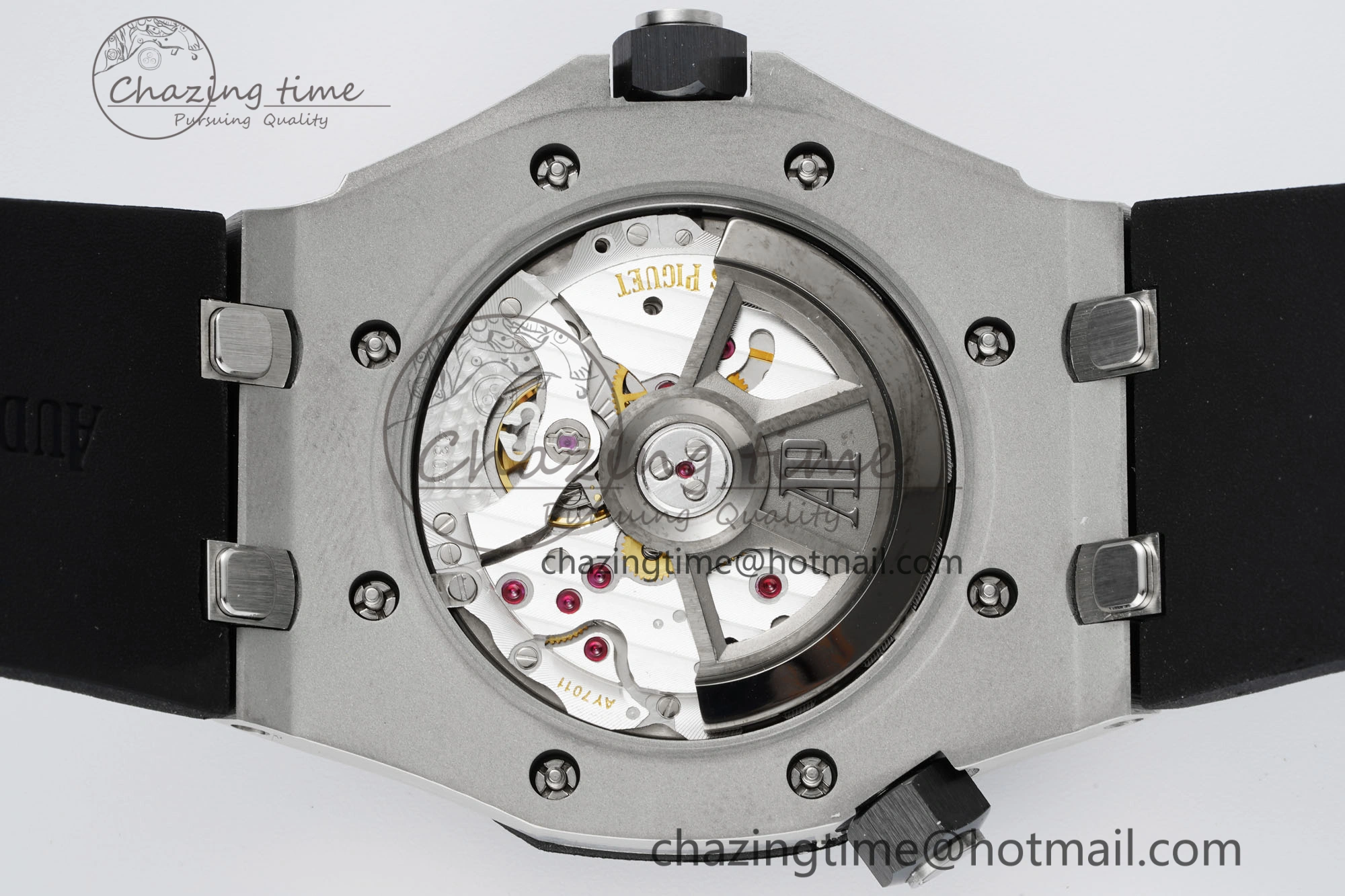 Royal Oak Offshore Diver Black Ceramic Bezel 15720 IPF Best Edition Black Dial on Black Rubber Strap A4308