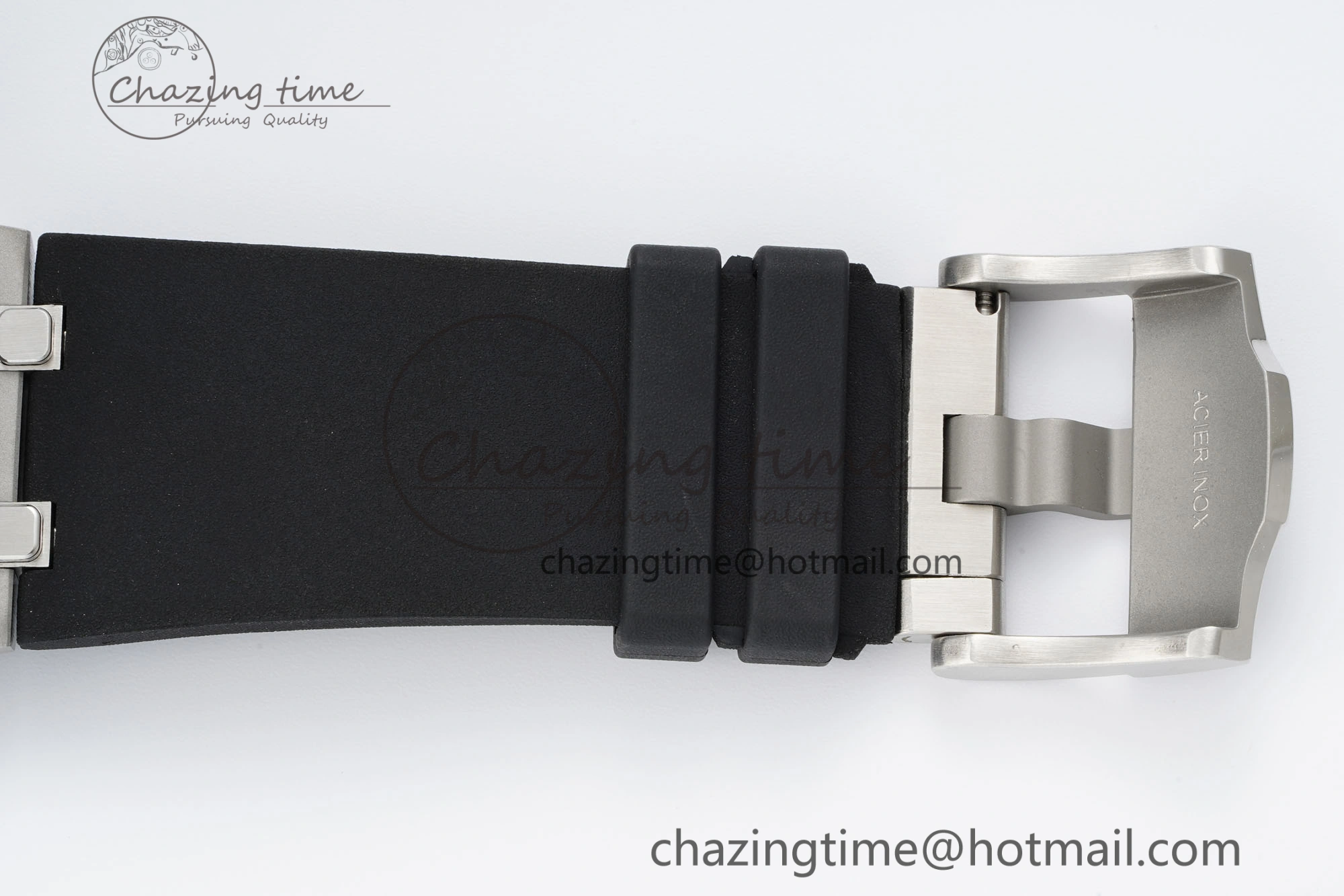 Royal Oak Offshore Diver Black Ceramic Bezel 15720 IPF Best Edition Black Dial on Black Rubber Strap A4308