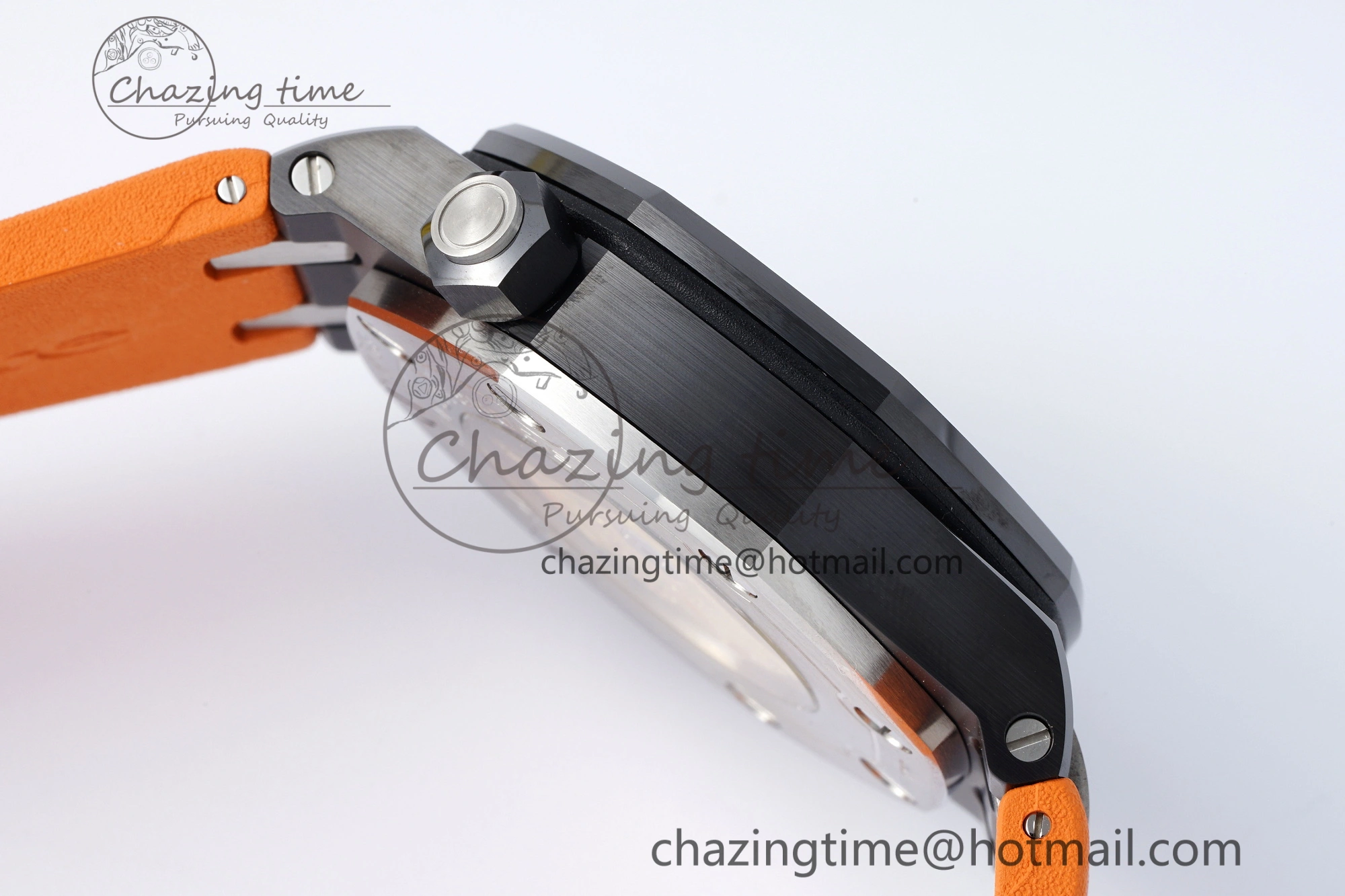 Royal Oak Offshore Diver Black Ceramic IPF Best Edition on Orange Rubber Strap A3120
