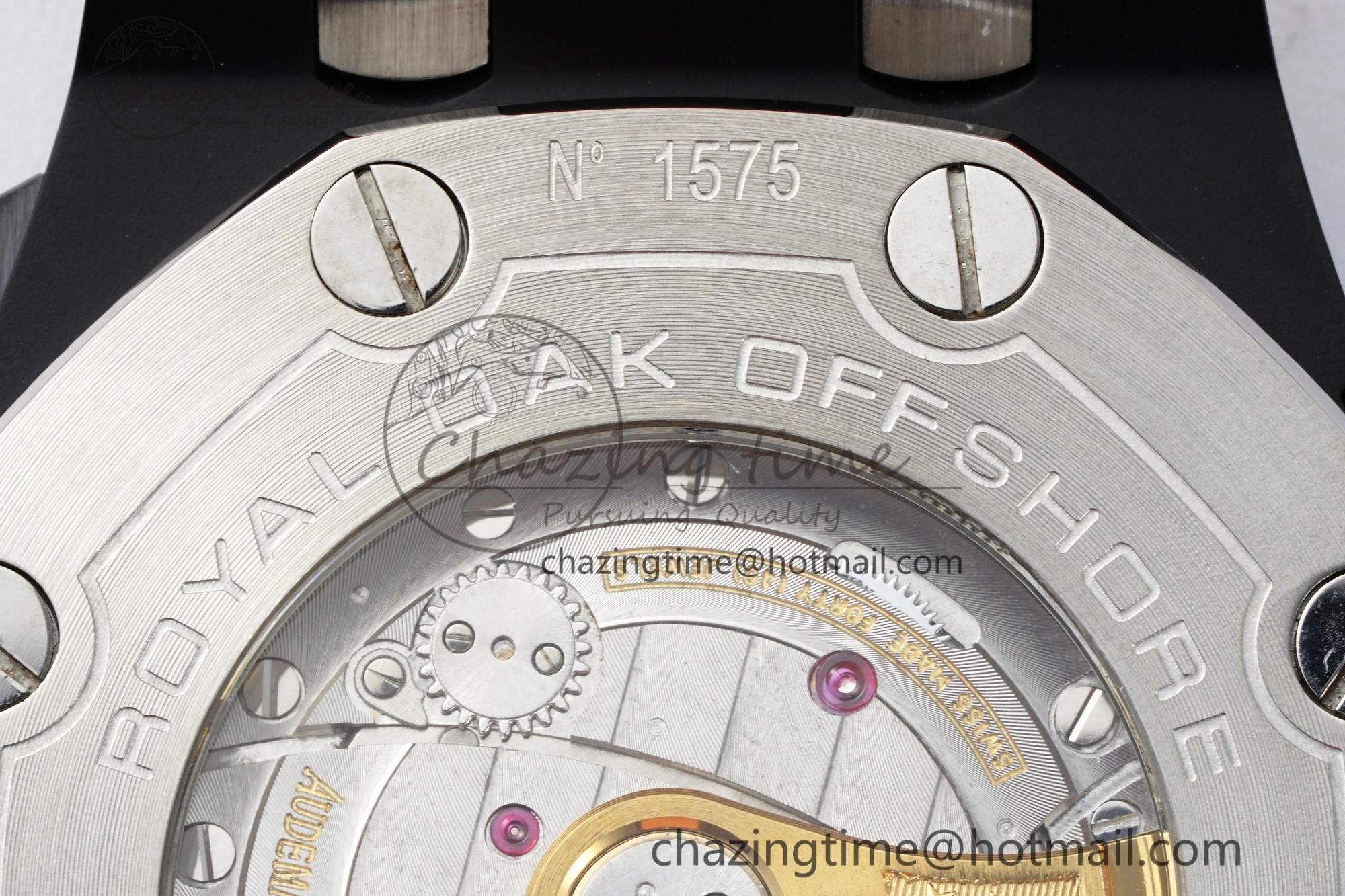 Royal Oak Offshore Diver Black Ceramic IPF Best Edition on Orange Rubber Strap A3120