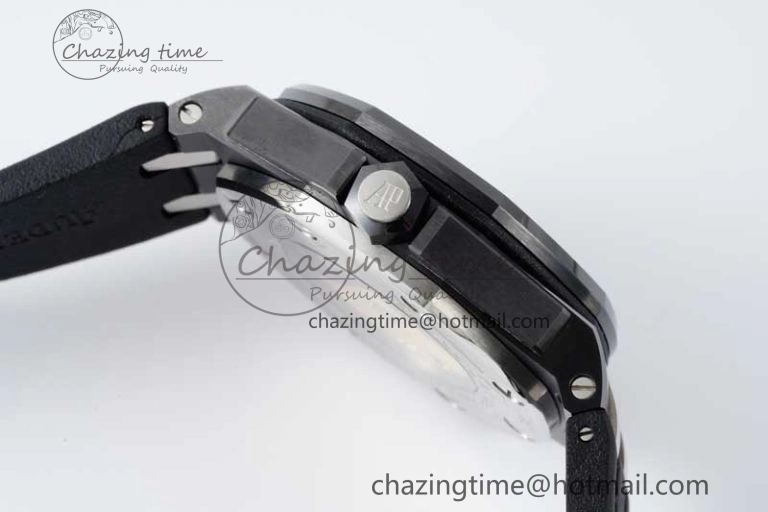 Royal Oak Offshore Diver Black Ceramic IPF Best Edition on Rubber Strap A3120