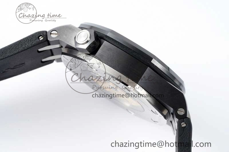 Royal Oak Offshore Diver Black Ceramic IPF Best Edition on Rubber Strap A3120