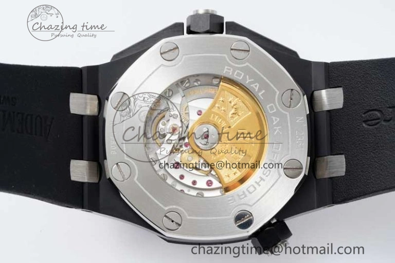 Royal Oak Offshore Diver Black Ceramic IPF Best Edition on Rubber Strap A3120