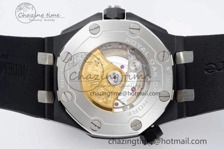 Royal Oak Offshore Diver Black Ceramic IPF Best Edition on Rubber Strap A3120