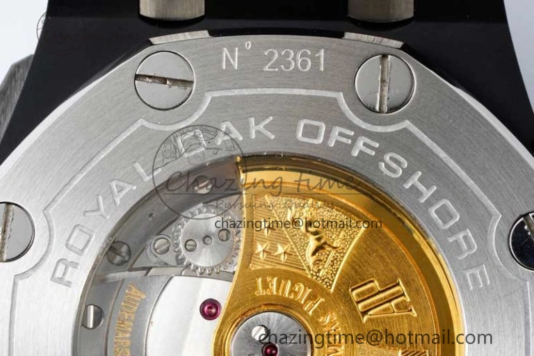 Royal Oak Offshore Diver Black Ceramic IPF Best Edition on Rubber Strap A3120