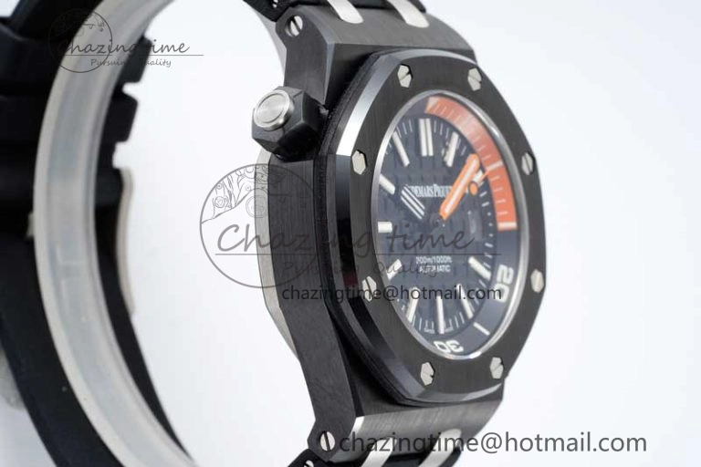 Royal Oak Offshore Diver Black Ceramic IPF Best Edition on Rubber Strap A3120