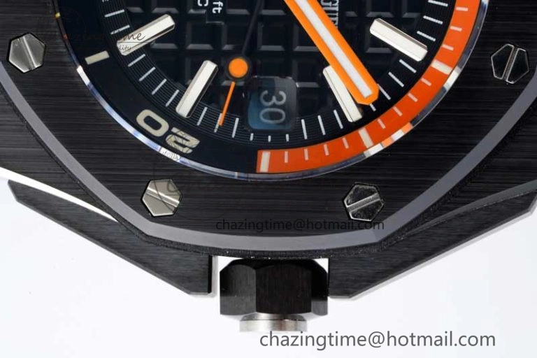 Royal Oak Offshore Diver Black Ceramic IPF Best Edition on Rubber Strap A3120