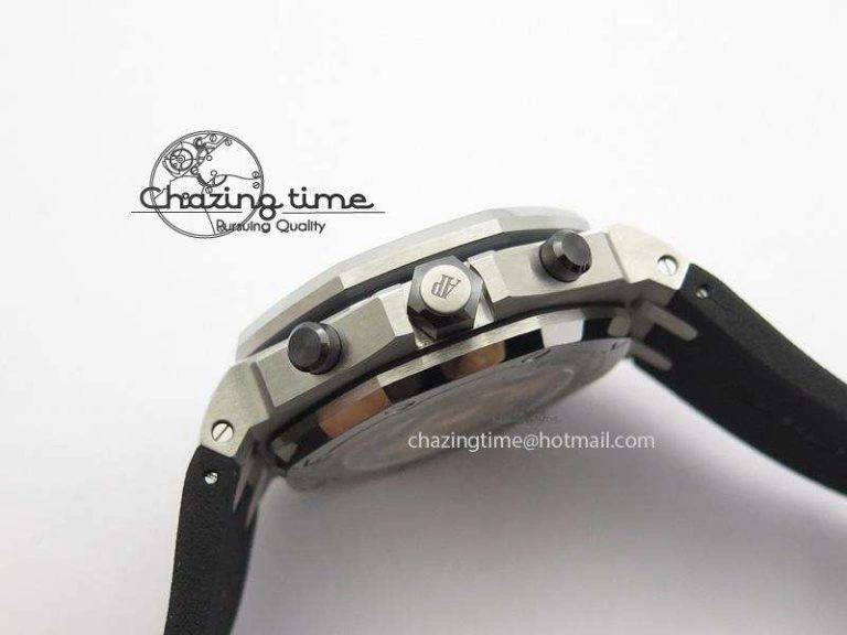 Royal Oak Offshore Diver Chronograph Black JF Best Edition On Black Rubber Strap A3126