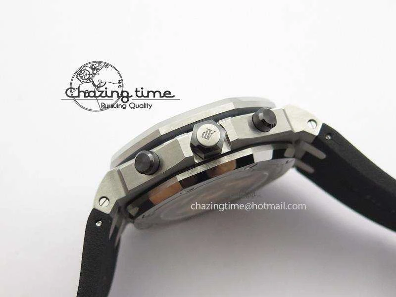 Royal Oak Offshore Diver Chronograph Black JF Best Edition On Black Rubber Strap A3126