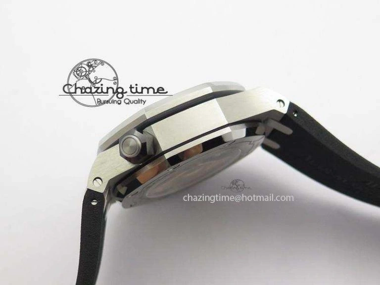Royal Oak Offshore Diver Chronograph Black JF Best Edition On Black Rubber Strap A3126