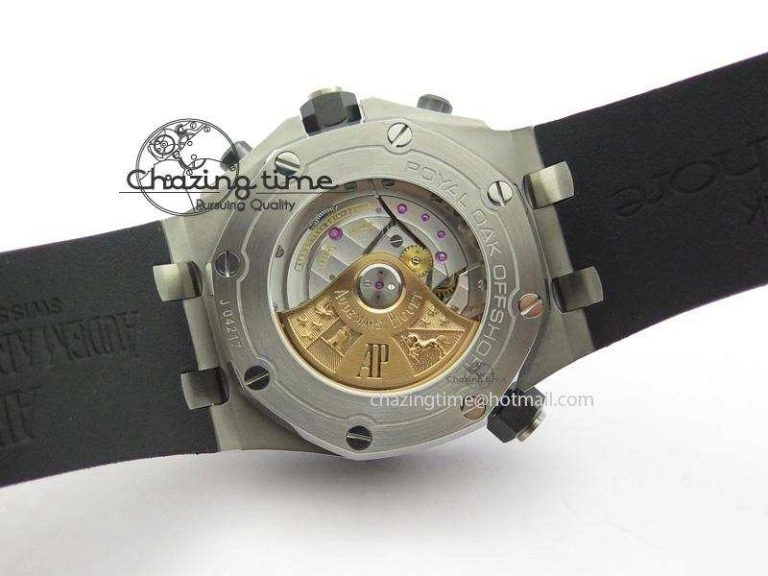 Royal Oak Offshore Diver Chronograph Black JF Best Edition On Black Rubber Strap A3126
