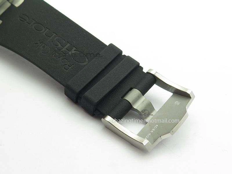 Royal Oak Offshore Diver Chronograph Black JF Best Edition On Black Rubber Strap A3126