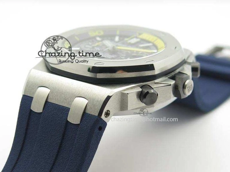 Royal Oak Offshore Diver Chronograph Blue JF Best Edition On Blue Rubber Strap A3126