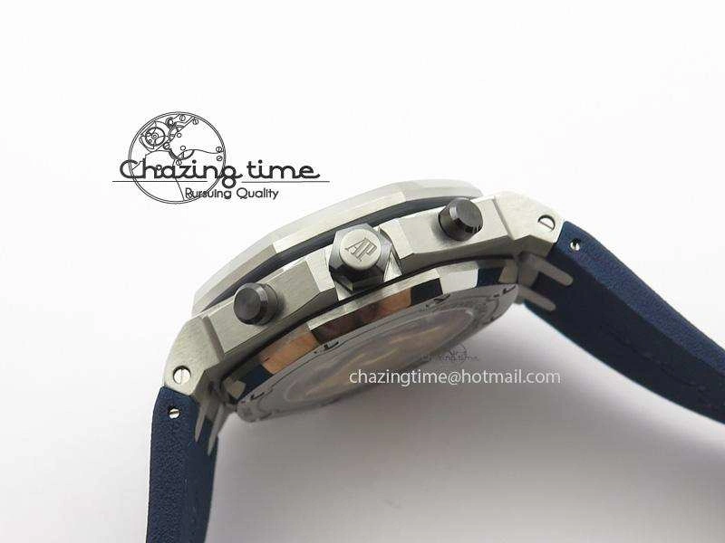 Royal Oak Offshore Diver Chronograph Blue JF Best Edition On Blue Rubber Strap A3126