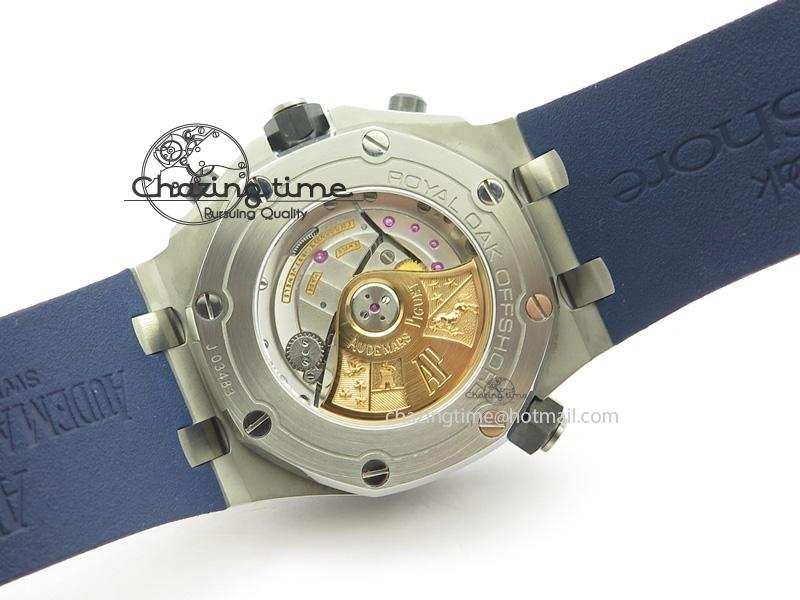 Royal Oak Offshore Diver Chronograph Blue JF Best Edition On Blue Rubber Strap A3126