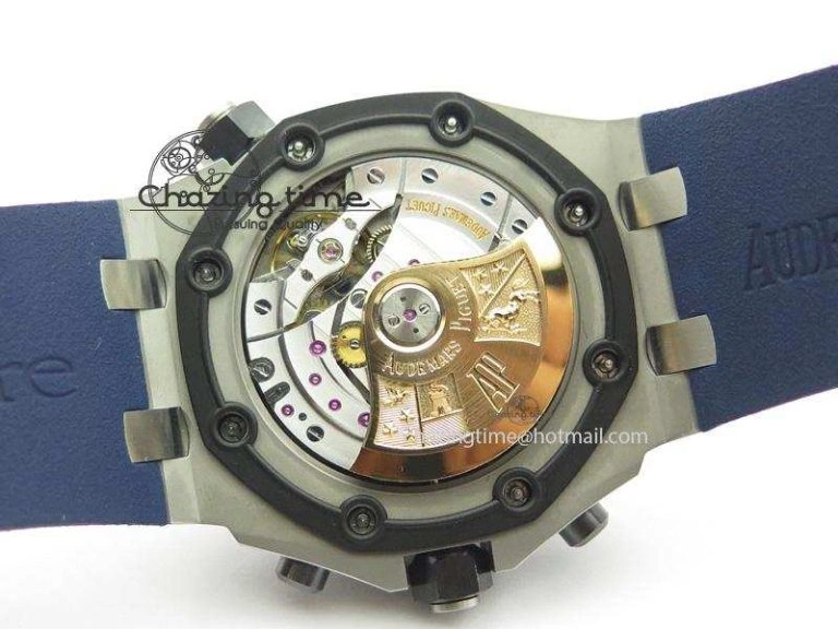Royal Oak Offshore Diver Chronograph Blue JF Best Edition On Blue Rubber Strap A3126