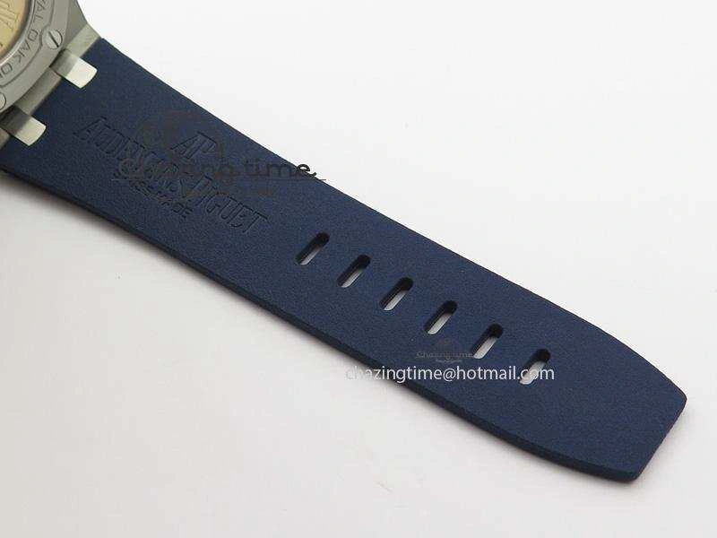 Royal Oak Offshore Diver Chronograph Blue JF Best Edition On Blue Rubber Strap A3126