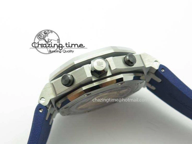 Royal Oak Offshore Diver Chronograph Blue Noob Best Edition On Blue Rubber Strap A3126