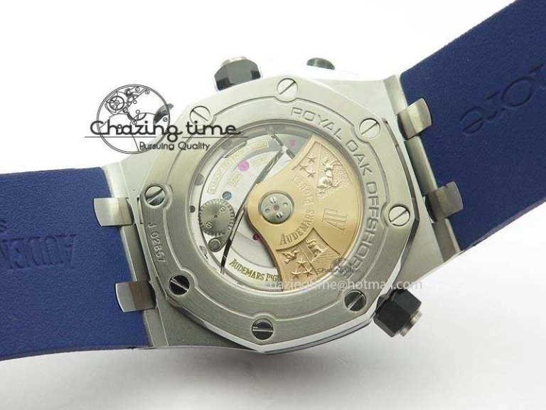Royal Oak Offshore Diver Chronograph Blue Noob Best Edition On Blue Rubber Strap A3126