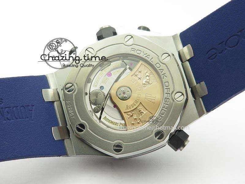 Royal Oak Offshore Diver Chronograph Blue Noob Best Edition On Blue Rubber Strap A3126