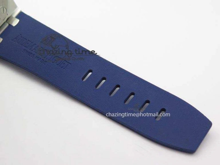 Royal Oak Offshore Diver Chronograph Blue Noob Best Edition On Blue Rubber Strap A3126