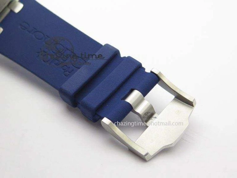 Royal Oak Offshore Diver Chronograph Blue Noob Best Edition On Blue Rubber Strap A3126