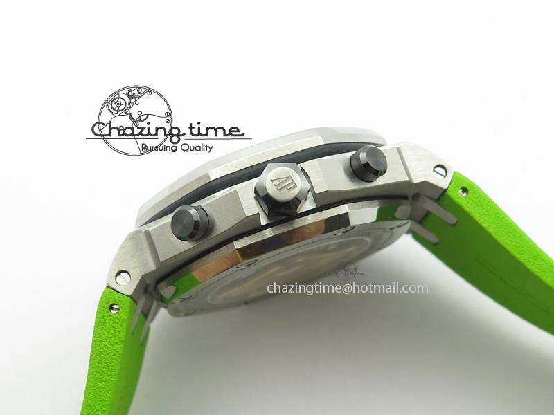 Royal Oak Offshore Diver Chronograph Green JF Best Edition On Green Rubber Strap A3126