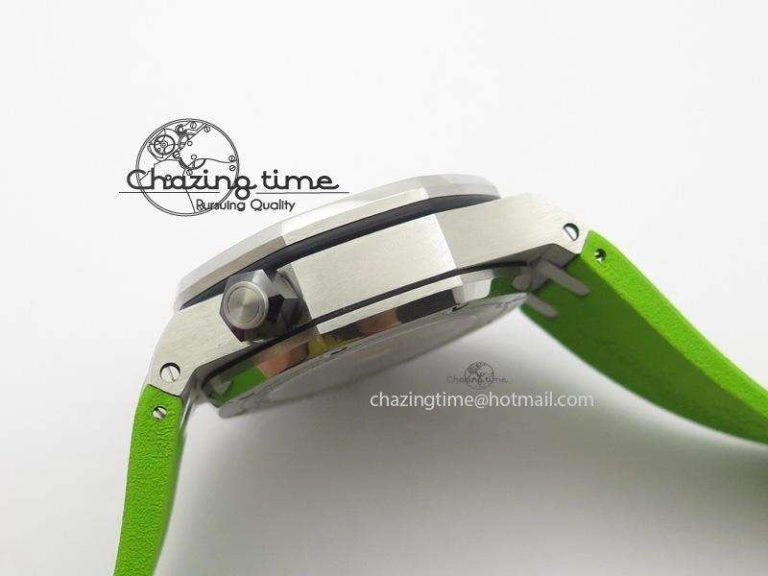 Royal Oak Offshore Diver Chronograph Green JF Best Edition On Green Rubber Strap A3126