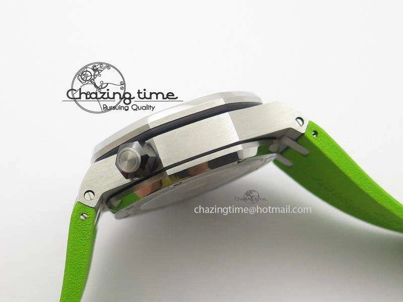 Royal Oak Offshore Diver Chronograph Green JF Best Edition On Green Rubber Strap A3126