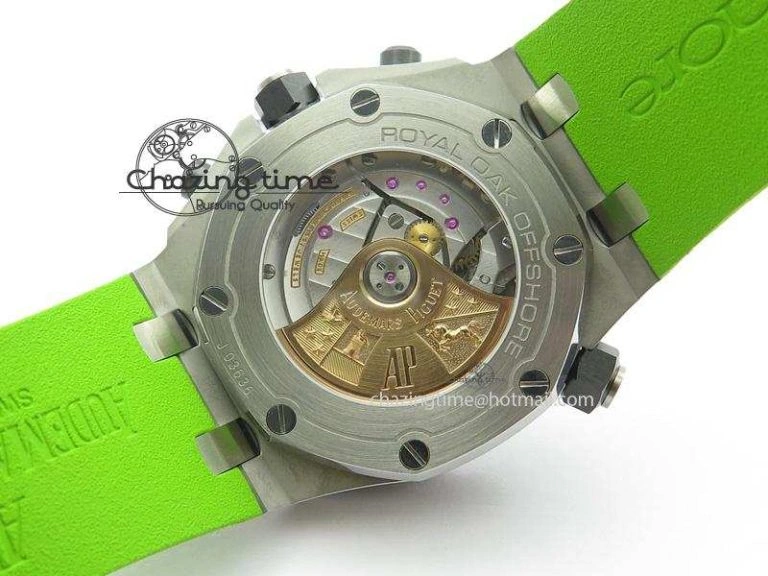 Royal Oak Offshore Diver Chronograph Green JF Best Edition On Green Rubber Strap A3126