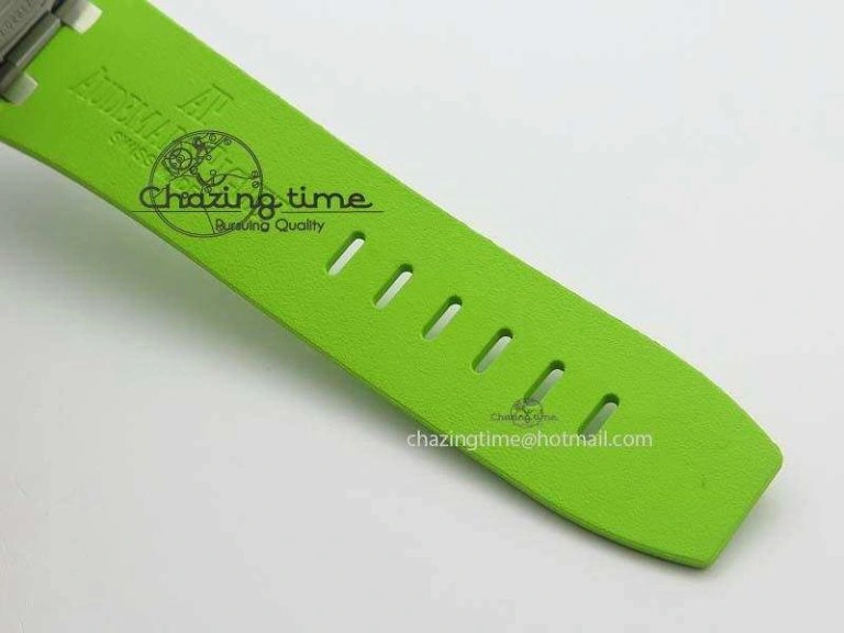Royal Oak Offshore Diver Chronograph Green Noob Best Edition On Green Rubber Strap A3126
